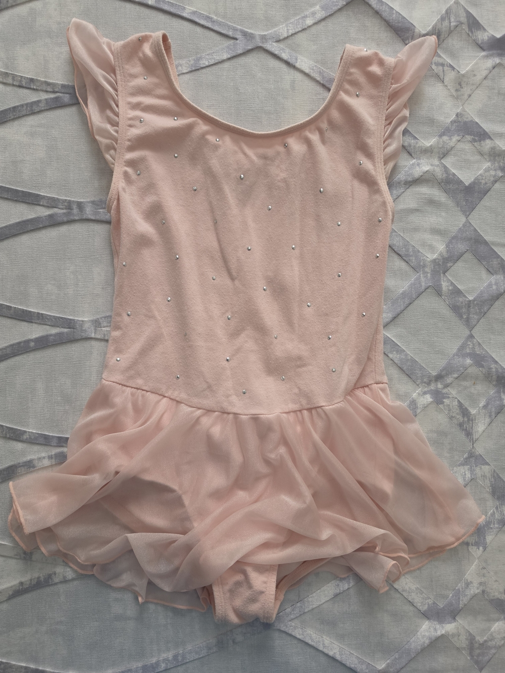 More Than Magic - Girls Dance Flutter Sleeve Tank Leotard - Pink  Sz Large 10/12